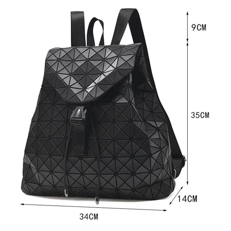 Nevenka Diamond Lattice Backpack Women Backpack Leather Creative Geometric Backpacks Drawstring Backpacks for Teenager Girl 201814