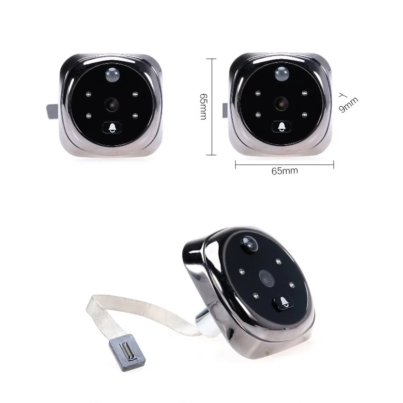 Peephole 2016 video-eye Multi-language 4.3inch LCD 0.3 Megapixels camera PIR motion detection IR night vision 32 Rings  Max 32G