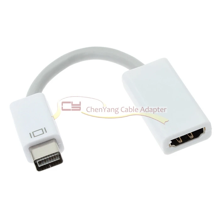 10pc/10cm Mini DVI Male To HDMI Female Video Adapter For Apple Macbook