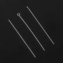 30-50 мм 925 пробы серебряные шпильки с плоской головкой Т-образные иглы с шариковой головкой для самостоятельного изготовления ювелирных изделий 10 шт