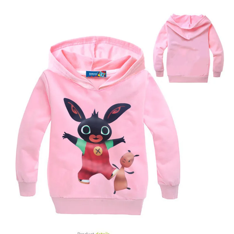 

DLF Autumn Kids Bing Bunny Costum Cartoon Print Hoodies Children Coats for Boys Baby Girls Rabbit Long Sleeves Hoody Sweatshirts