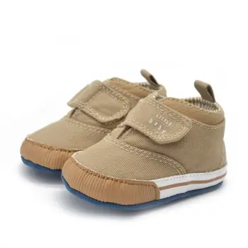 

Baby Boys Cotton Soft Sole Crib Shoes Casual Canvas Boy Medium Sneaker 2 Colors
