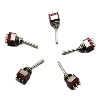 

5pcs Toggle Switch For Amplifier DAC Long Flat Handle/Amplifier Chassis Tube