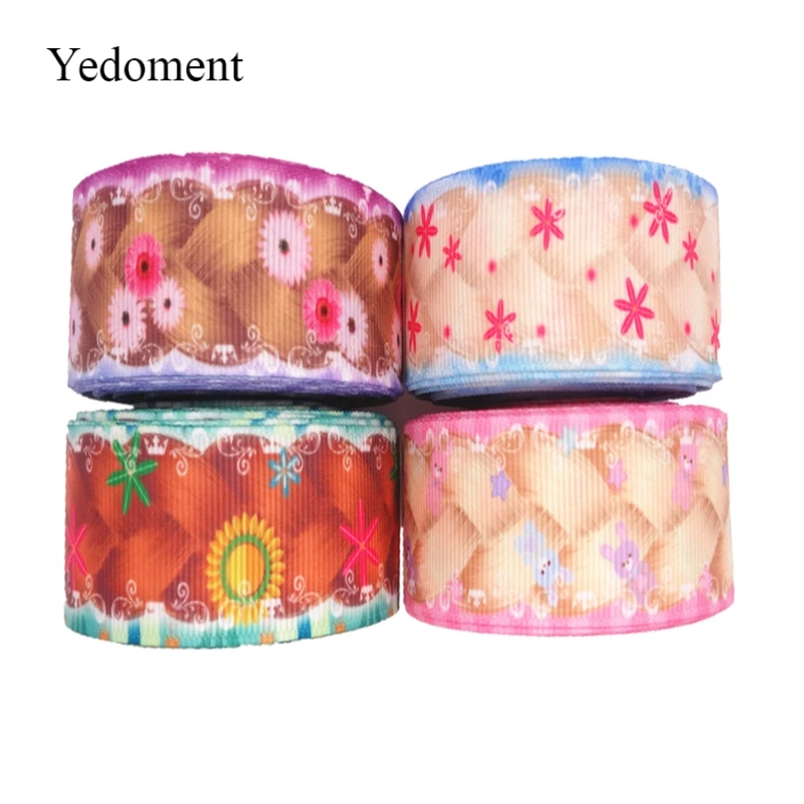

10 Yards Braid Printed Ribbon 1 "25MM Plait Grosgrain Ribbons For Hair Bows DIY Handmade Materials M19040302