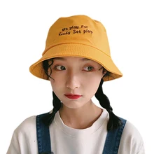 Кепка Женская свежая стильная Harajuku вышивка с буквенным принтом Защита от солнца на пляже ведро кепки gorras sombrero mujer