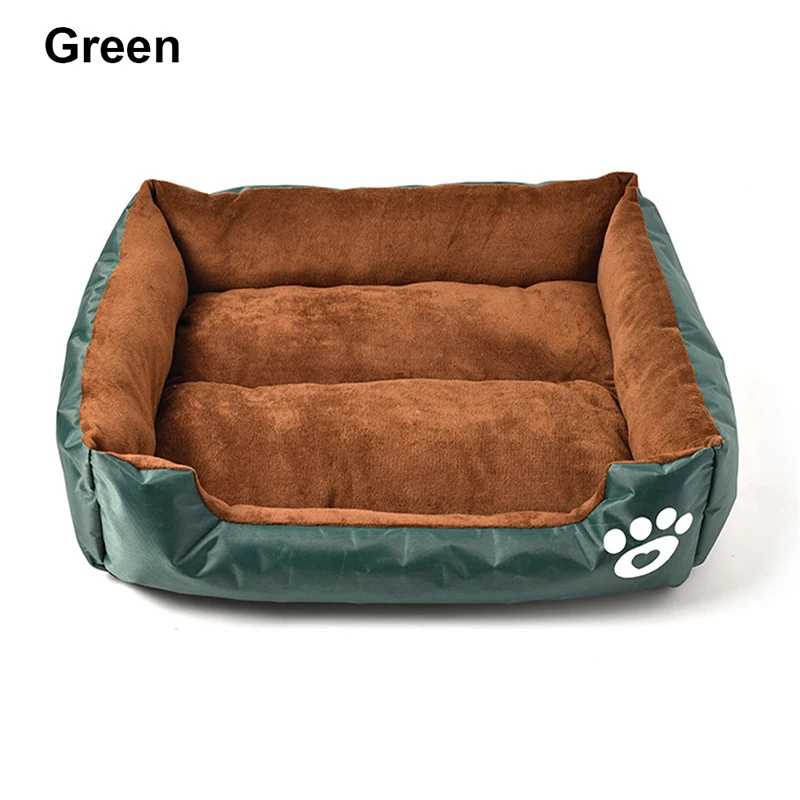 New Paw Pet Soft Fleece Sofa Dog Beds Waterproof Bottom Soft Fleece Cushion House Soft Warm Plush Cat Bed House Kitten Pad