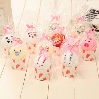 

Animal Washcloth Towel Cake Shape Gift Soft Cute for Wedding Birthday Party Couple XHC88