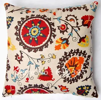 

Free Shipping! Sunflower printed Linen cotton pillow cover cushion cover 50cmx50cm 2pcs/lot wholesale