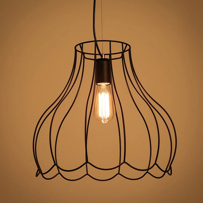 

Nordic modern E27 iron single head pendant lamps tea shop barber shop bar lighting RETRO art Iron pendant light ZA98201