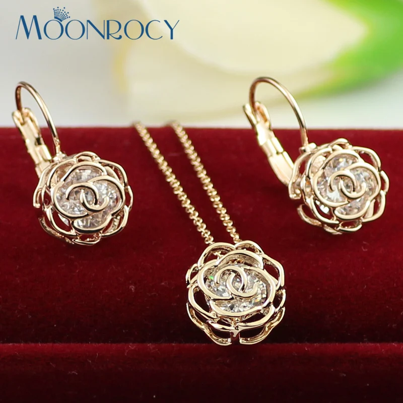 Buy MOONROCY Free Shipping Fashion Crystal Necklace
