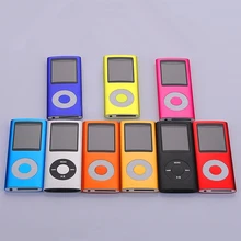 2016 Горячий Продавать Тонкий MP3 MP4 Музыкальный Плеер 1.8 дюймов LCD 16 ГБ Памяти Экран FM Радио Видеоплеер с 9 Цвет Доступный