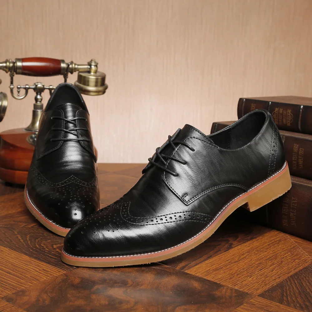 Ручной работы Для мужчин кожа кожаная обувь на микрофибре Мужские модельные туфли Для Мужчин's Бизнес Повседневное классические деловые формальная обувь