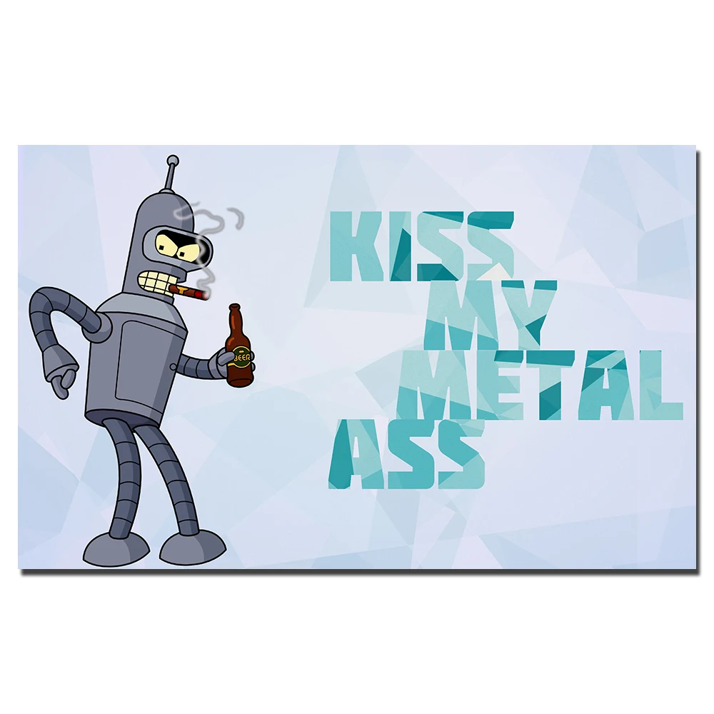 

Futurama Bender Poster Canvas Painting Unframed Wall Art Pictures Print For Living Room Home Decor