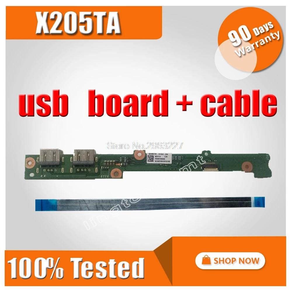 Оригинал для For Asus X205T X205TA USB кнопка включения + кабель IO DA0XK2PI4C0 тест хороший