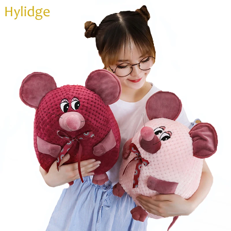 Hylidge Корейская Новая мягкая плюшевая игрушка в виде мыши милая крыса зодиака