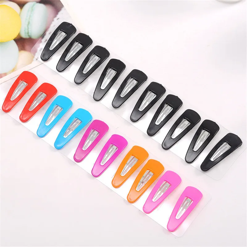 

20Pcs/Lot Girls Hair Accessories Candy Barrette Solid Hairclip Korean Fashion Children New Headdress Cute BB Hair Clips for Kids