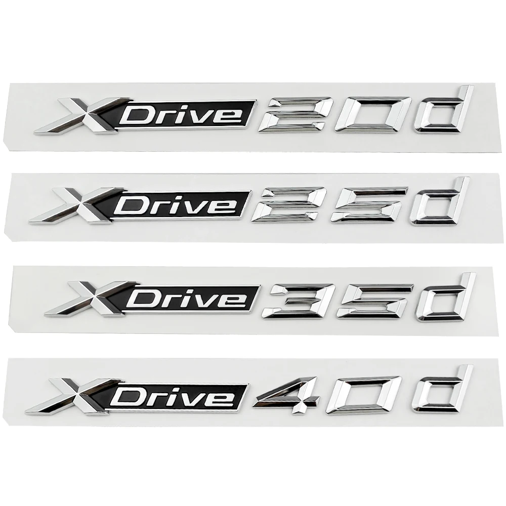 

Car Trim Styling Sticker For BMW X1 X2 X3 X4 X5 Series E53 E70 E83 Xdrive 20d 25d 35d 40d Emblem Badges Logo Letters