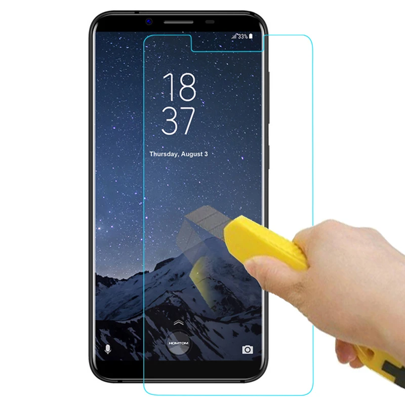 

Homtom S8 4GB 64GB Tempered Glass Explosion Proof Ultra Thin Screen Protector Cover Film for Doogee Homtom S8 5.7 Smartphone [