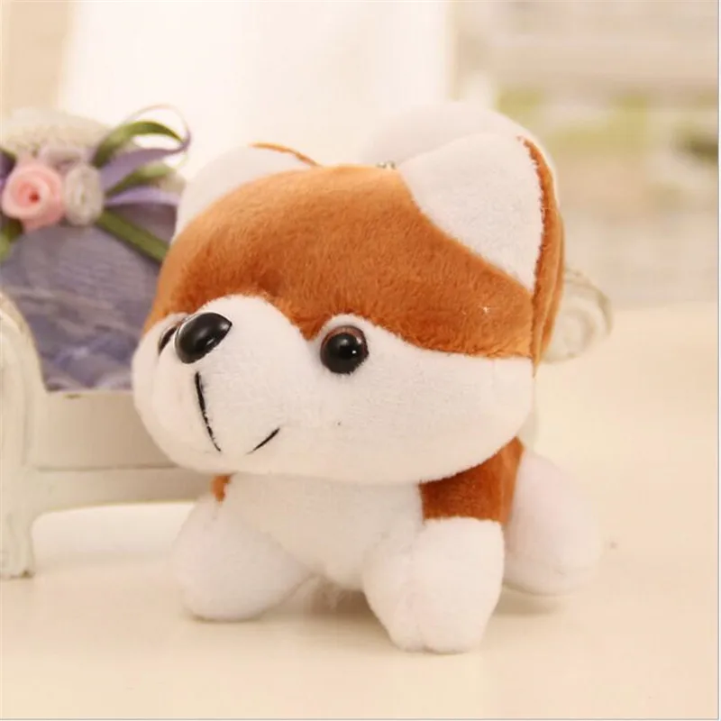 

2019 New 1Pcs Cute Plush Toys Dog Soft Toy Bag Phone Strap Children's Doll To Send Girlfriend Gifts Small Pendant 10CM