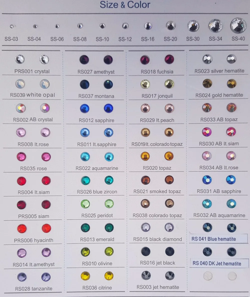 size and color