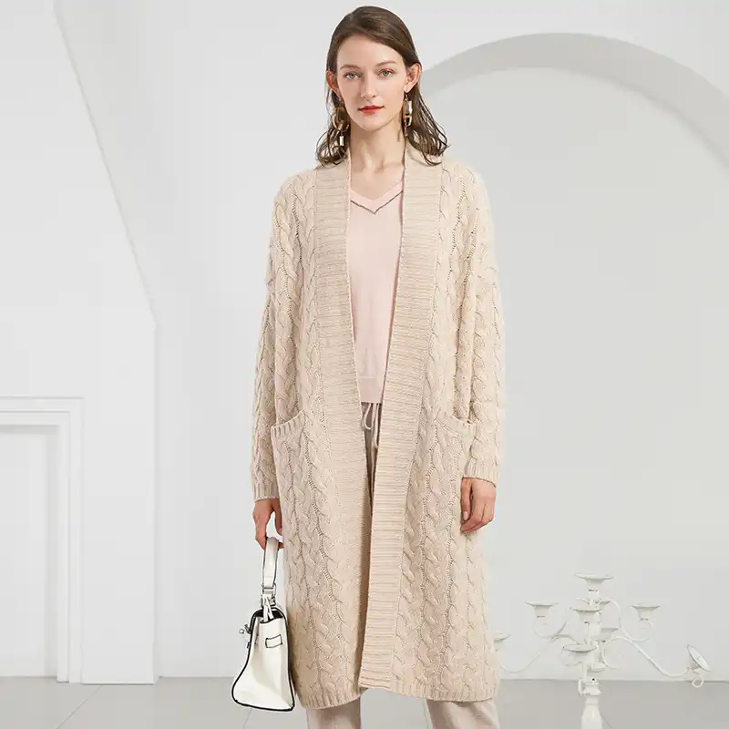 maxi cashmere cardigan