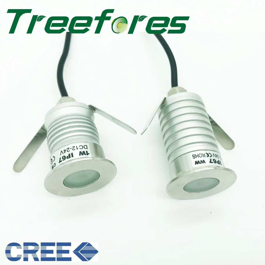 1 Вт 3 CREE IP67 D35 мм миниатюрная светодиодная лампа 12 В постоянного тока 24 лампочка