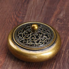 Китайские антикварные Виноградная лоза Цветочные катушки благовония Статуэтка горелки предметы буддизма античный ладан горелки благовония