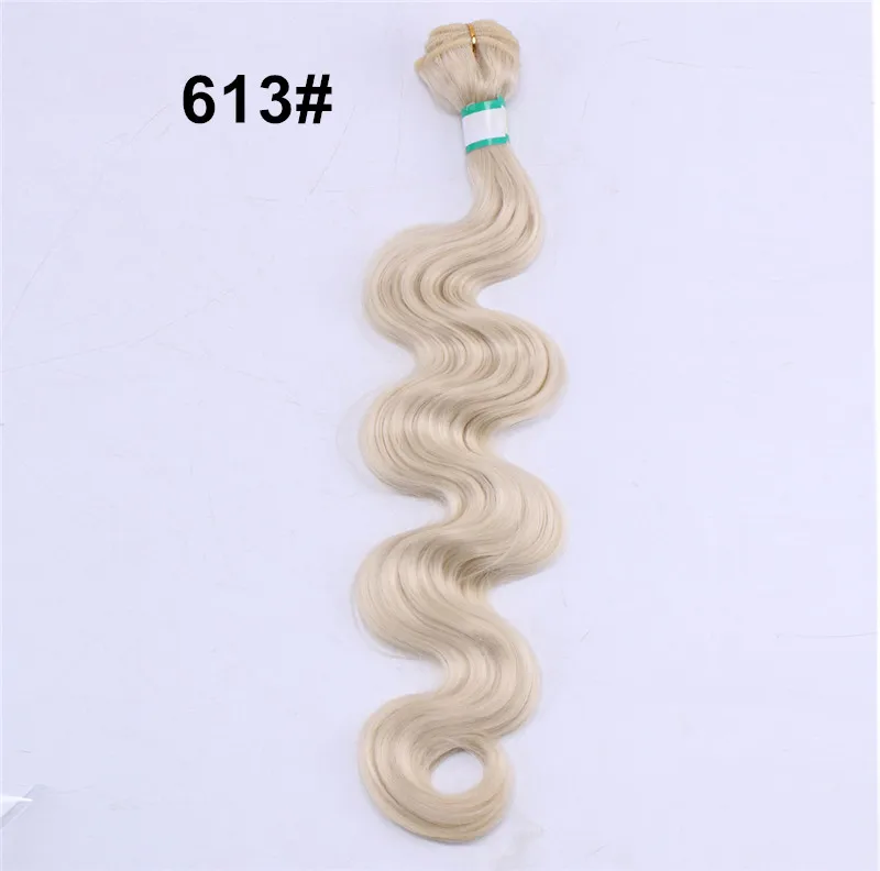Anige Ombre объемная волна пучки волос 14-20 дюймов цельнокроеное платье химическое Инструменты для завивки волос Tissage волокна расширения - Цвет: #613