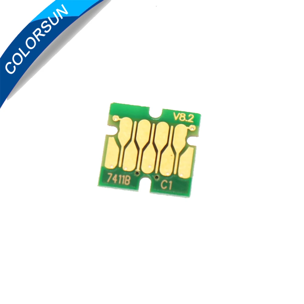 Чип чернильного бака Colorsun T7411 T7414 для Epson SureColor F6000 F6070 F6200 F6270 F7000 F7070 F7100 F7170|Чип
