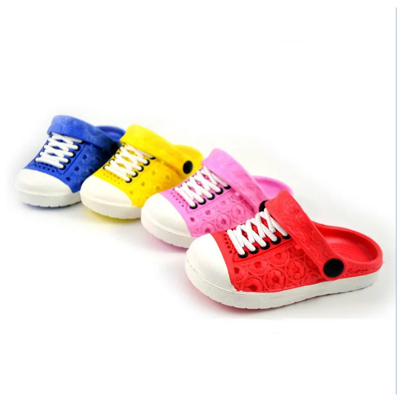 2017 Novo Bebê Meninos Verão Meninas Sandálias Tamancos Macios Respirável Sapatos Crianças Chinelos 4 Cores 4 children clogs
