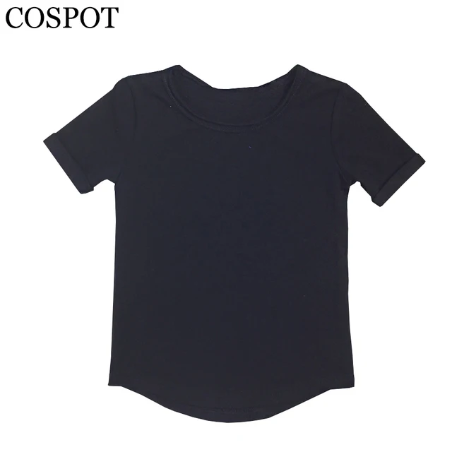 Baby Boys Girls Plain T Shirt Kids Summer Cotton Short sleeved T shirt