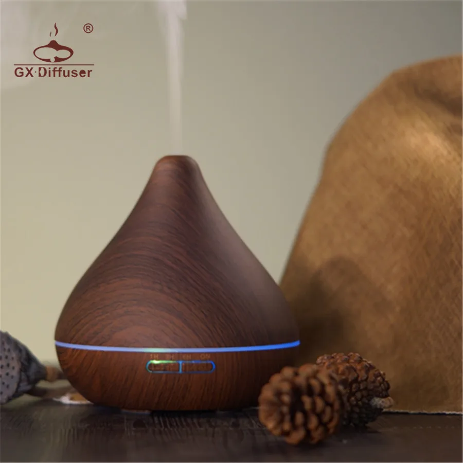 

GX Diffuser Portable Air Ultrasonic Humidifier Aroma Diffuser Ultrasonic Aromatherapy Diffuser 7 Color LED Night Light Mist Make