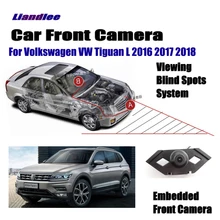 Liandlee Автомобильная Камера Переднего Вида для Volkswagen VW Tiguan L логотип встроенный/прикуриватель/4," ЖК-монитор