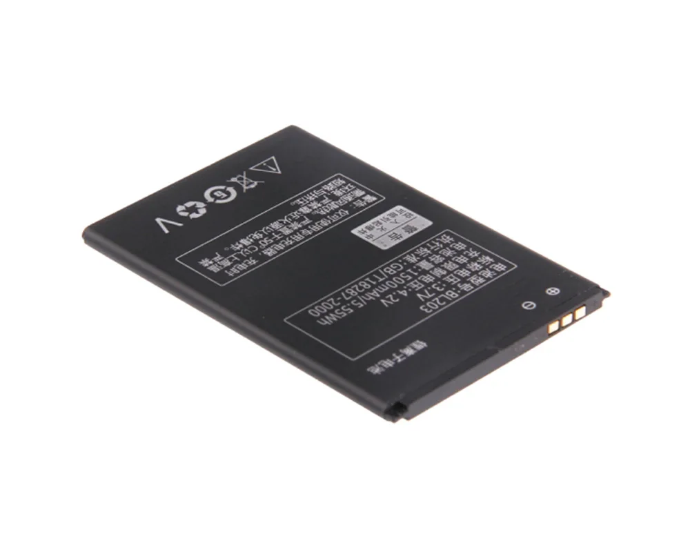 ISUNOO 3.7V 1500mAh BL203 BL 203 BL-203 Battery for Lenovo A278T A369 A365E A308T A66 A318T A385E phone battery