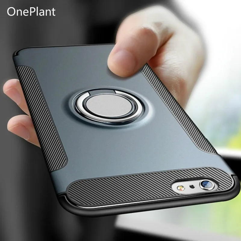 

Case for iPhone 7 8 X 6 S 6S Plus Car Holder Magnetic Suction Ring Bracket Shockproof Rugged Armor Phone Cover for iPhone5 5S SE