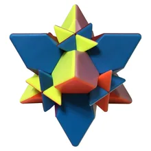 Fangshi Lim 2x2 сменная Пирамида Близнецы башни волшебный куб головоломка игрушка-красочный