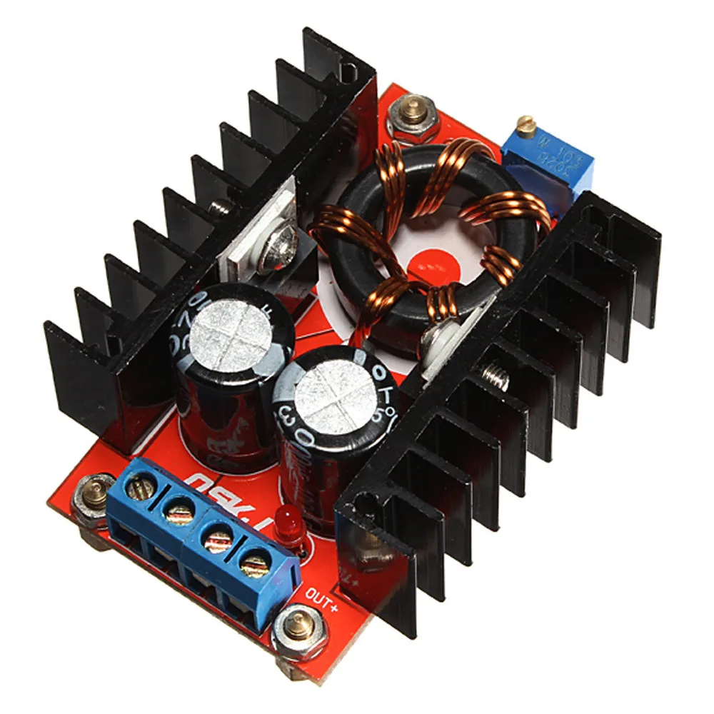 

toopoot DC-DC 10-32V To 12-35V 150W Boost Adjust Module Mobile Laptop Car Step Up Voltage Charger Power Drop Shipping