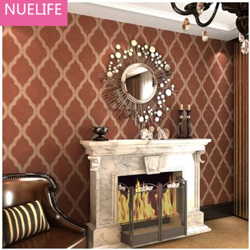 

0.53x9.5cm diamond-shaped wave pattern wallpaper living room dining room bedroom 3d TV backdrop wall non-woven wallpaper N4