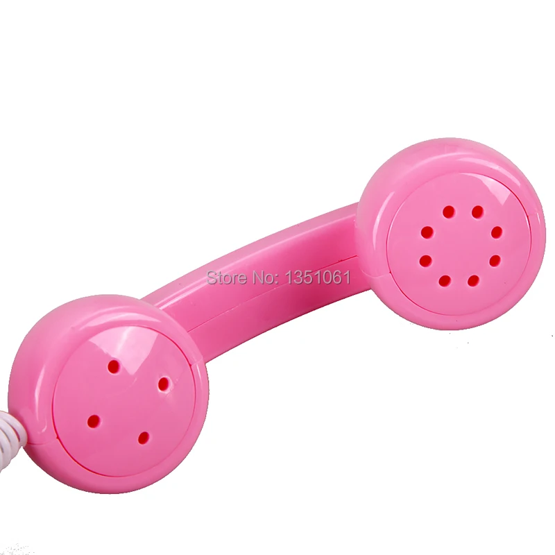 Розовый телефон игрушка образования детей Emulational Пластик телефон Ролевые игры Игрушечные лошадки Обувь для девочек электронные Розовый