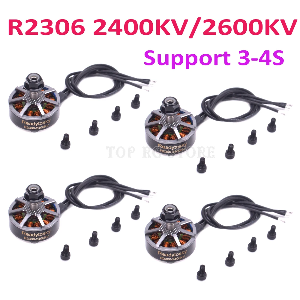 

R2306 2306 2400KV / 2600KV FPV Brushless Electrical Motor 3-4S for F40 PRO II FPV Freestyle Frame props Racing Quadcopter