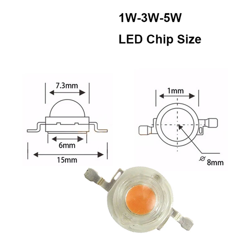 10 шт. Diy садовый светильник 3 Вт полный спектр светодиодный чип для гидропоники 400-840nm светодиодный растительный светильник Прямая поставка
