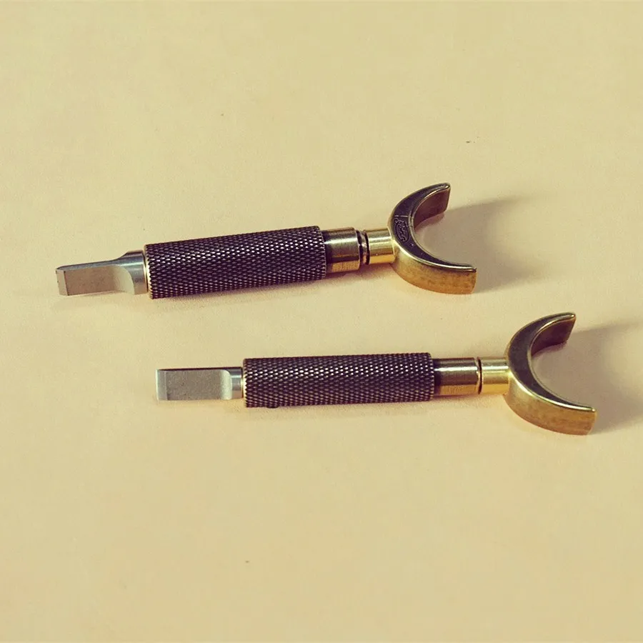 DIY Johnleather Craft Tool Upgrades Swivel Knife Antique Brass Finish