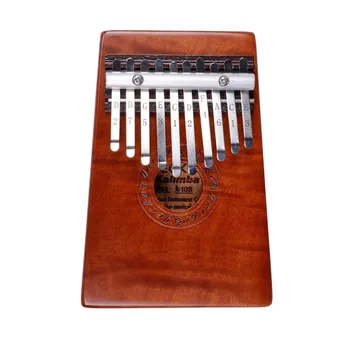 

Mahogany Solid Wood Music Creative Natural 10 Keys Kalimba Finger Thumb Piano Practice Finger Flexibility Coordnation