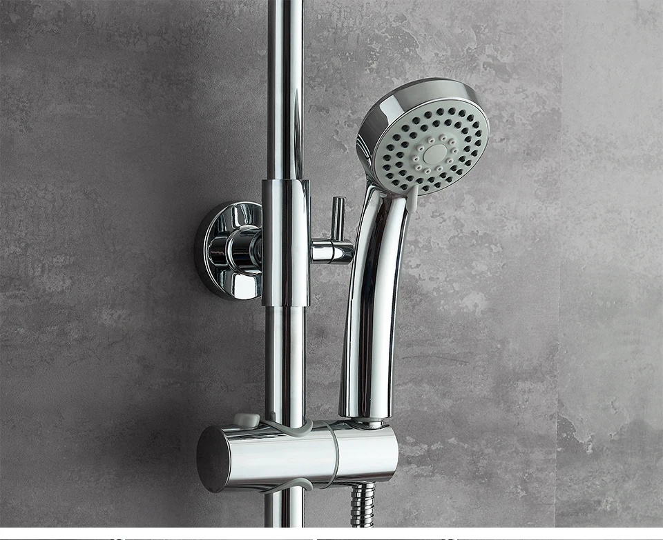 LEDEME Chrome подвергается 3-спрей режим ванны смеситель для душа Системы с дождевой Насадки для душа 5-funtion ABS Handhead душ L2403-1
