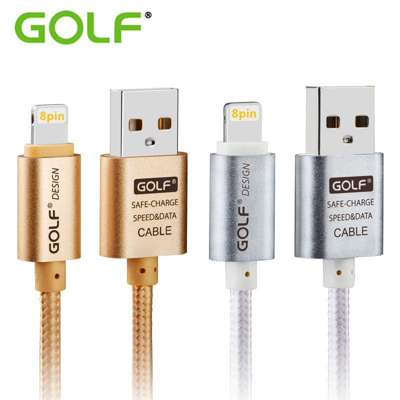 

GOLF 1m 1.5m 2m USB Charge Cable for iPhone 6 6S 7 8 Plus Fast Charging USB Data Sync Cable for iPhone X 5S iPad 4 Charger Wire