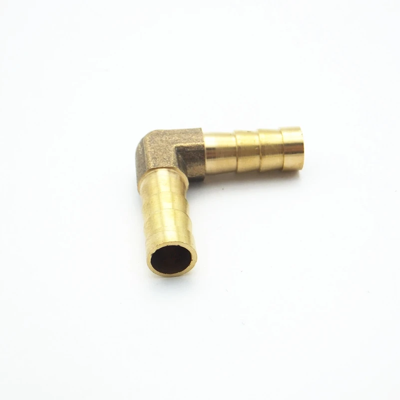 8 мм шланг колючей Локоть Латунь Колючая труба фитинг соединитель Адаптер для топливного газа воды