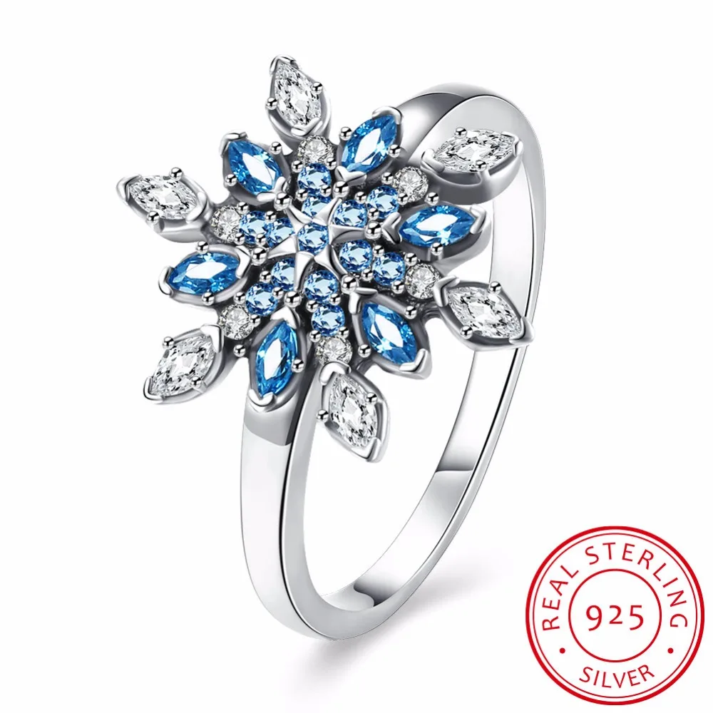 

2019 Limited New Arrival Plant Trendy Unisex Sale Authentic 925 Sterling Snowy Finger Crystals from Swarovski Fine Jewelry Ring