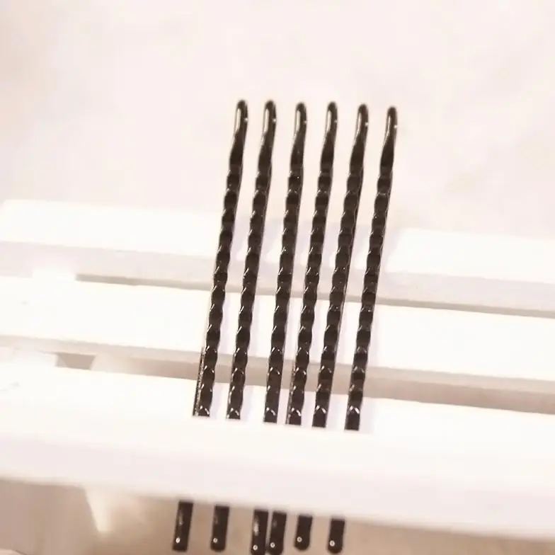 56pcs/set BLACK Invisible Hair Clips Flat Top Bobby Pins Grips Salon Barrette Hair Accessories for Kid Women Hair Clip EC006