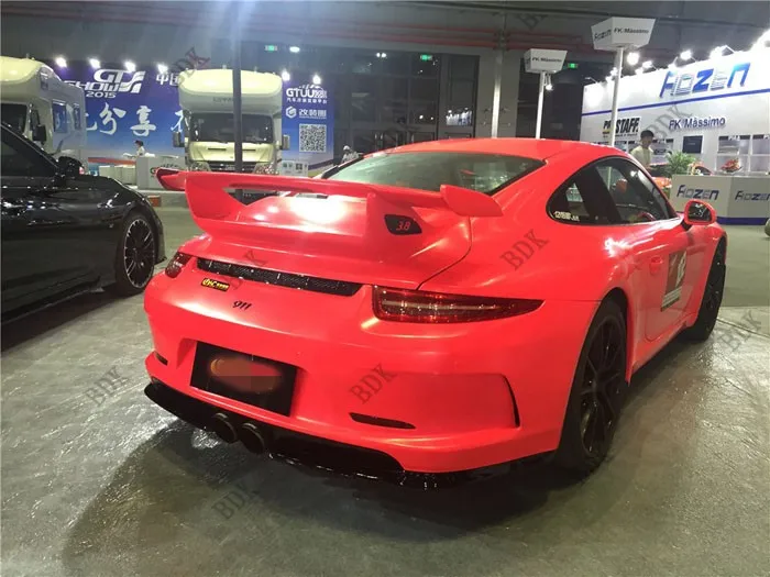 Подходит для Порше 991 GT3 911 Carrera углеродного волокна задний спойлер заднего крыла