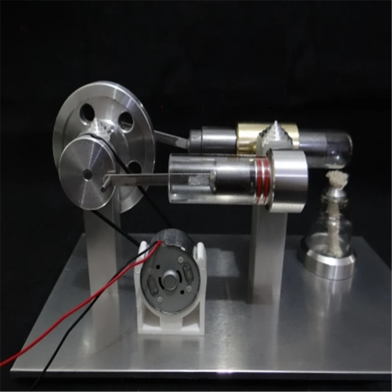 

New Upgrade Stainless steel Mini Hot Air Stirling Engine Motor Model Educational Toy Science Experiment Kit Set For Children